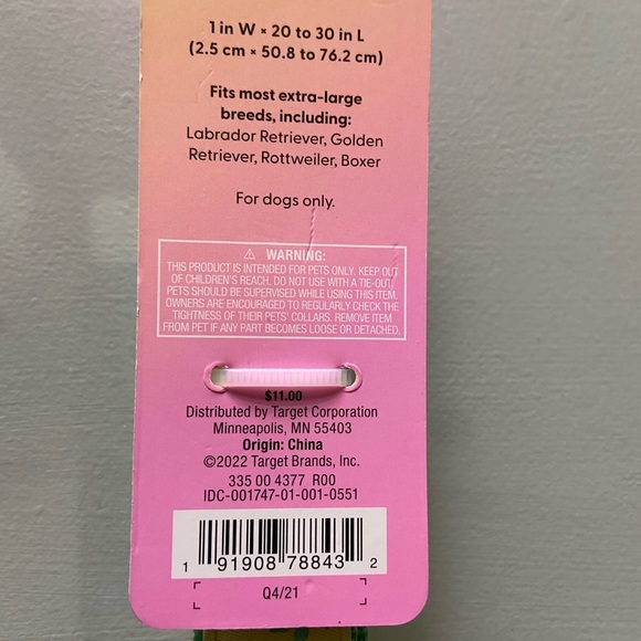 Stoney Clover x Target Extra Large Dog Collar & 5’ Leash - Picture 4 of 8